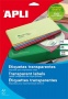 Apli etikett címke | 105x148 mm | poliészter | átlátszó | 40 etikett/csomag