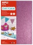Moosgumi, 210x297 mm, A4, glitteres, APLI Kids 'Eva Sheets', vegyes színek