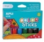 Tempera kréta készlet, APLI Kids 'Color Sticks', 6 különböző szín