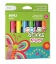 Tempera kréta készlet, APLI Kids 'Color Sticks Fluor', 6  fluoreszkáló szín