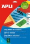 Apli etikett címke | 210x297 mm | piros | 20 etikett/csomag