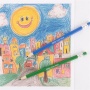 Színes töltőceruza készlet, ceruzatartóban, APLI Color Click, 12 különböző szín