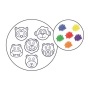 Zsírkréta, állat formájú, APLI Kids Paint & fun, 6 különböző szín