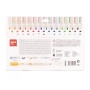 Filctoll készlet, 2,5 mm, kimosható, nyomda, APLI Kids Stamps, 14 különböző szín és minta