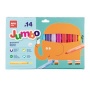 Filctoll készlet, 9,6 mm, kimosható, vastag, APLI Kids Jumbo, 14 különböző szín
