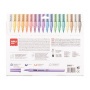 Filctoll készlet, 3,6 mm, kimosható, metálfényű, APLI Kids Metallic, 18 különböző szín