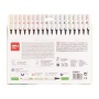 Textilfilc, 2,5-4,2 mm, kétvégű, APLI Kids Textile, 18 különböző szín
