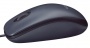 Egér, vezetékes, optikai, normál méret, USB, LOGITECH M90, sötétszürke