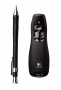 Prezentációs távirányító, lézermutatóval, vezeték nélküli, LOGITECH R400