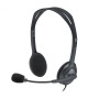 Fejhallgató, mikrofonnal, vezetékes, LOGITECH 'H111', fekete