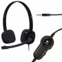 Fejhallgató, mikrofonnal, vezetékes, LOGITECH H151