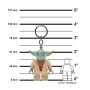 Kulcstartó, LED világítással, LEGO Star Wars Yoda