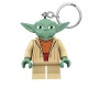 Kulcstartó, LED világítással, LEGO 'Star Wars Yoda'