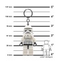 Kulcstartó, LED világítással, LEGO Star Wars Stormtrooper