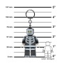 Kulcstartó, LED világítással, LEGO Skeleton Guy