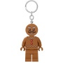Kulcstartó, LED világítással, LEGO 'Gingerbread Man'