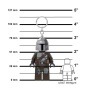 Kulcstartó, LED világítással, LEGO Star Wars The Mandolarian 2