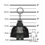 Kulcstartó, LED világítással, LEGO Star Wars Darth Vader