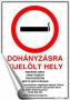 Információs matrica, 21x30 cm, 'Dohányzásra kijelölt hely'