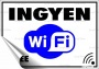 Információs matrica, 11,6x16,6 cm, 'Ingyen Wifi'