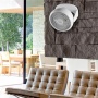 Asztali ventilátor, falra szerelhető, 23 cm, HOME, fehér