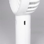 Kézi ventilátor, tölthető, 9 cm, 4 W, HOME, fehér