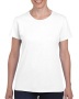 Póló, női, karcsúsított, 100% pamut, XL méret, 'Gildan', fehér