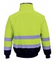 Munkavédelmi kabát, jól láthatósági, 3 az 1-ben, L méret  Hi-Vis, sárga-tengerészkék