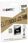 Memóriakártya, microSDXC, 128GB, UHS-I/U1, 85/20 MB/s, adapter, EMTEC 'Elite Gold'