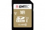 Memóriakártya, SDHC, 16GB, UHS-I/U1, 85/20 MB/s, EMTEC Elite Gold