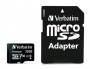 Memóriakártya, microSDHC, 32GB, CL10/U1, 90/10 MB/s, adapter, VERBATIM Premium