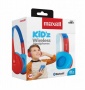Fejhallgató, gyerek méret, vezeték nélküli, Bluetooth, mikrofonnal, MAXELL HP-BT350, kék-piros