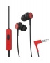 Fülhallgató, mikrofonnal, MAXELL 'Tips', piros-fekete