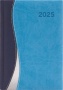 Naptár, tervező, A5, napi, DAYLINER, 'Dubai', kék-világoskék