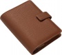 Kalendárium, gyűrűs, betétlapokkal, personal méret, FILOFAX 'Camden', mokka