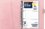 Kalendárium, gyűrűs, betétlapokkal, personal méret, FILOFAX, Domino Soft, pasztell rózsaszín
