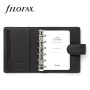 Kalendárium, gyűrűs, betétlapokkal, A5, FILOFAX Norfolk, fekete