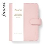 Kalendárium, gyűrűs, betétlapokkal, pocket méret, FILOFAX Saffiano, halvány rózsaszín