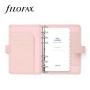 Kalendárium, gyűrűs, betétlapokkal, personal méret, FILOFAX Saffiano, halvány rózsaszín