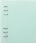 Tervező, naptár és füzet betéttel, A5, FILOFAX 'Clipbook Classic Pastel', pasztellzöld