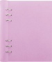 Tervező, naptár és füzet betéttel, A5, FILOFAX 'Clipbook Pastel', pasztell-lila