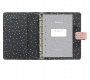 Kalendárium, gyűrűs, betétlapokkal, pocket méret, FILOFAX, Confetti, rózsakvarc