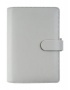 Kalendárium, gyűrűs, betétlapokkal, A5 méret, FILOFAX 'Saffiano', gránit
