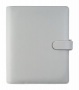 Kalendárium, gyűrűs, betétlapokkal, personal méret, FILOFAX 'Saffiano', gránit