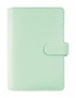 Kalendárium, gyűrűs, betétlapokkal, personal méret, FILOFAX 'Saffiano', menta