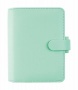 Kalendárium, gyűrűs, betétlapokkal, pocket méret, FILOFAX 'Saffiano', menta