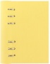 Tervező, naptár és füzet betéttel, A5, FILOFAX 'Clipbook Classic Pastel', pasztellsárga