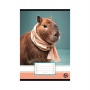 Füzet, tűzött, A5, sima, 32 lap, OPTISCHOOL, '20-32', 'Capybara'