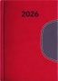 Naptár, tervező, B6, heti, DAYLINER 'Memphis', piros-szürke
