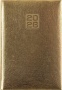 Naptár, tervező, A5, napi, DAYLINER, 'Mirror', arany